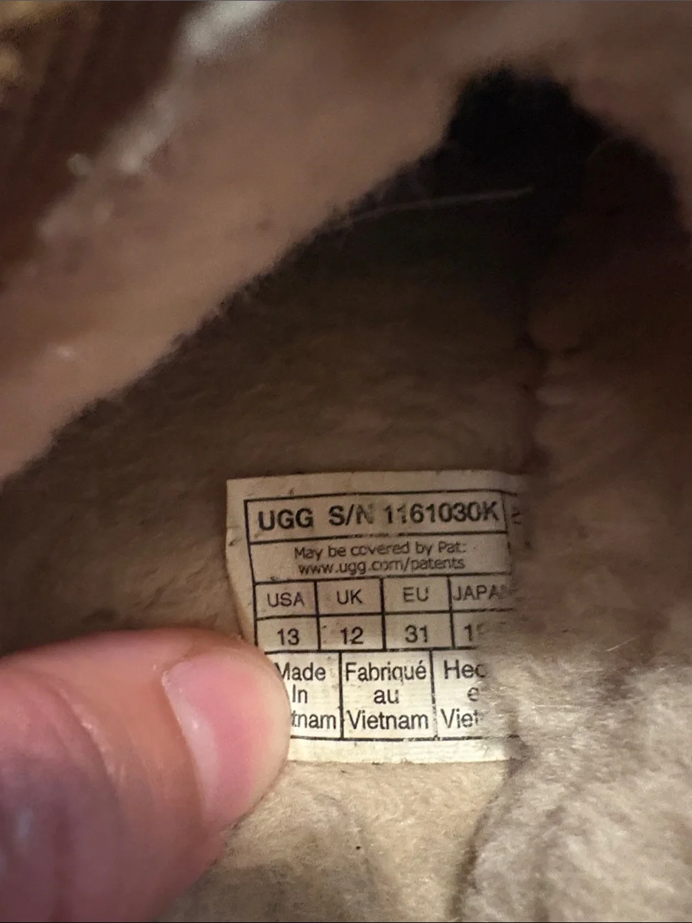 UGG Kids Brown Suede Slip-On Slippers size 13.